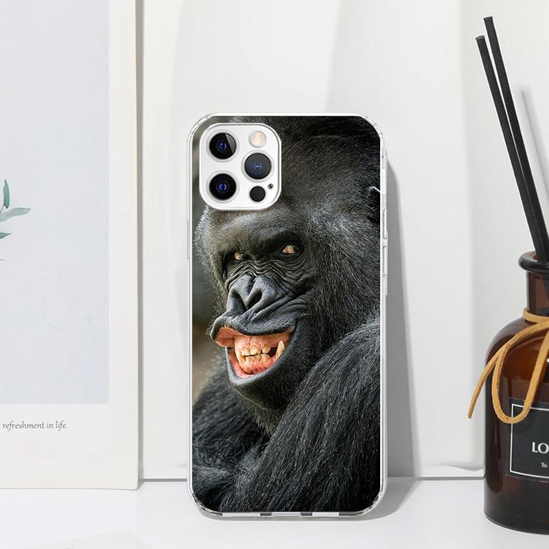 

Monkey Memes Phone Case For Iphone 17 Air 16 15 Plus 16E 14 Pro Max 13 Mini 12 11 7 8 SE Fundas Soft Back Cover 17 Air 16 15 Plu iPhone 16E