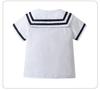 Summer Short Sleeve Sailor Navy Uniform Boys Two-Piece Set