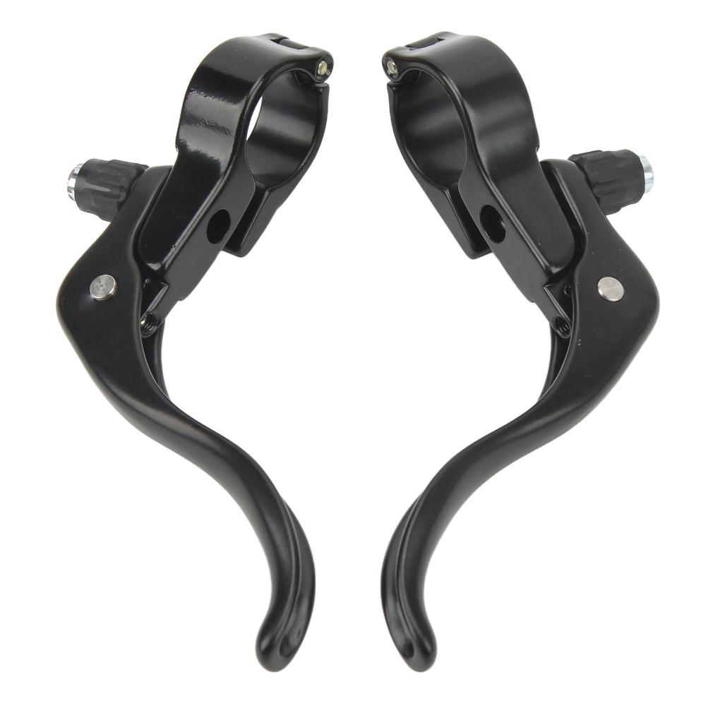1 Pair Aluminum Alloy Bike Brake Lever 22.2/31.8mm Diameter Bike Brake Level Handles Stable Braking