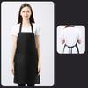 Kitchen Apron Wrinkle Resistant Adjustable Straps Back Lace Apron with Large Front Pocket Cooking BBQ Waiter Chef Aprons for Home Restaurant Cafe Use