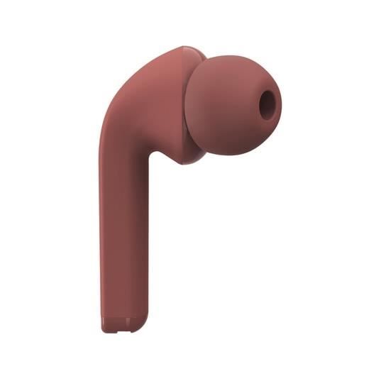 Ecouteurs true wireless - fresh'n rebel - twins fuse - safari red - autonomie 30h - assistant vocal