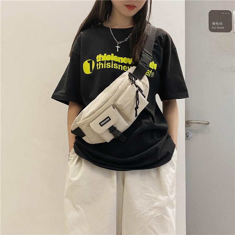 Breast Bag Men'S Trendy Small Bag Japanese Street Trendy Brand Messenger Bag Shoulder Bag Student Sports Fanny Pack