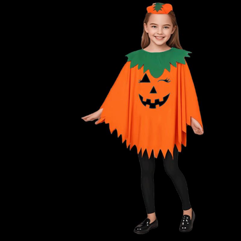 Halloween Pumpkin Luminous Cape Set