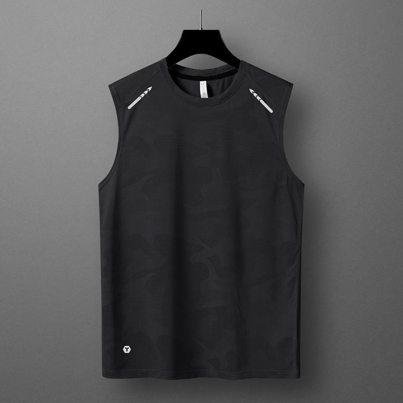 Men's Quick-Dry Sleeveless Ice Silk Sports Tank Top