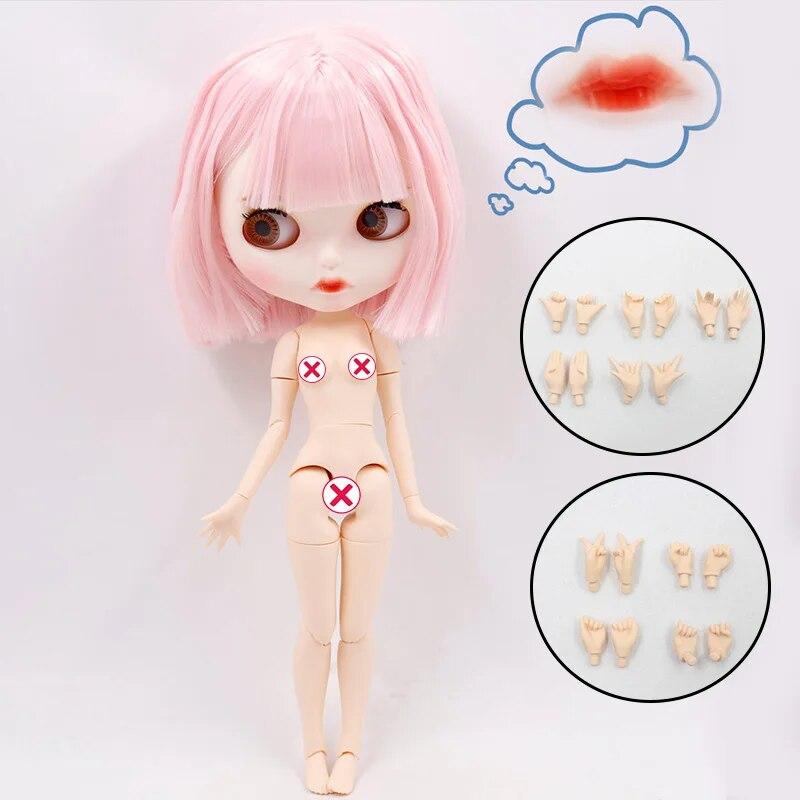 

Кукла ICY DBS Blyth Нет. 4 изогнутые губы, матовое лицо на заказ с бровями, тело 1/6 bjd, аниме doll with hands AB