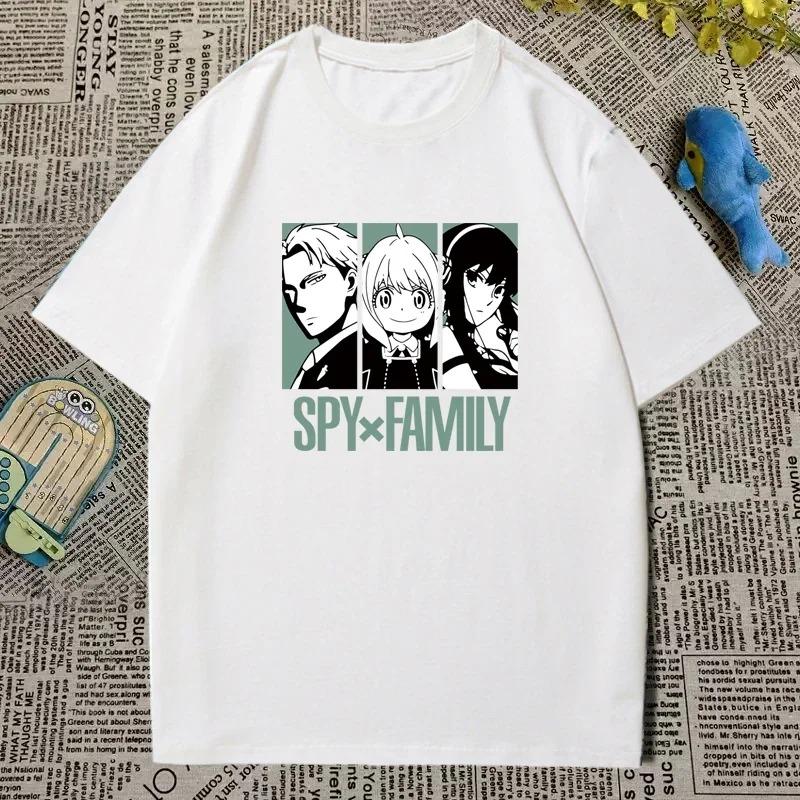 SPY×FAMILY Anime T-Shirt | Lloyd, Anya & Yor Family Print | Unisex Cotton Casual Short Sleeve Tee | Spy Family Merchandise