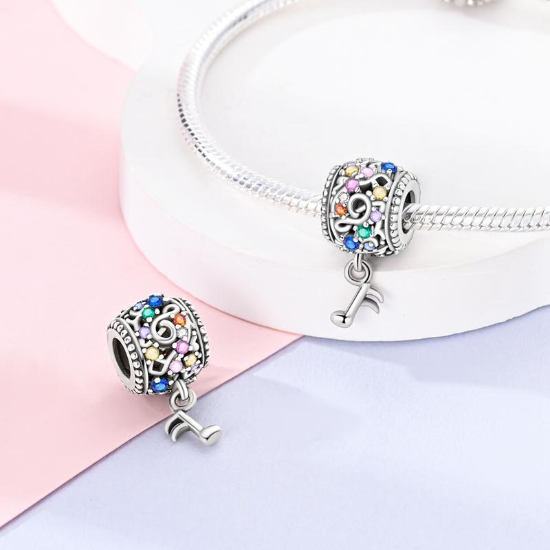 Rainbow Note Wine Barrel Beads Copper Original Beads Fit Original Charms Bracelet Beads Jewelry Gifts For Women