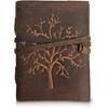 RSINC Tree Pattern Embossed Leather Diary of size 5 by 7 Inches in Brown Colour JL286093830617