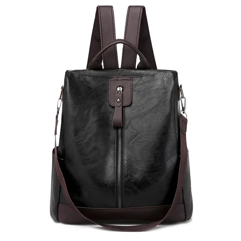 Large capacity waterproof travel backpack for women soft and multifunctional trendy leisure backpack