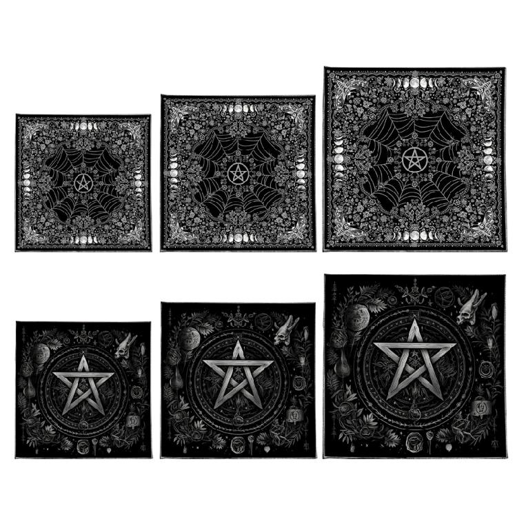 Moon Flower Star Astrology Tablecloth Tarots Divinations Tablecloth Altars Cloth Divinations Board Game Accessories