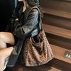 Autumn and Winter New Matte Suede Tote Bag Large Capacity Commuter Casual Shoulder Bag Fashionable Versatile Women's Bag