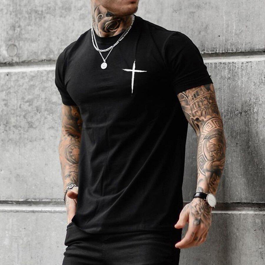 3d Print T Shirt Short Sleeve Top Men's Summer Round Neck Tees Plus Size Men Simple T Shirts