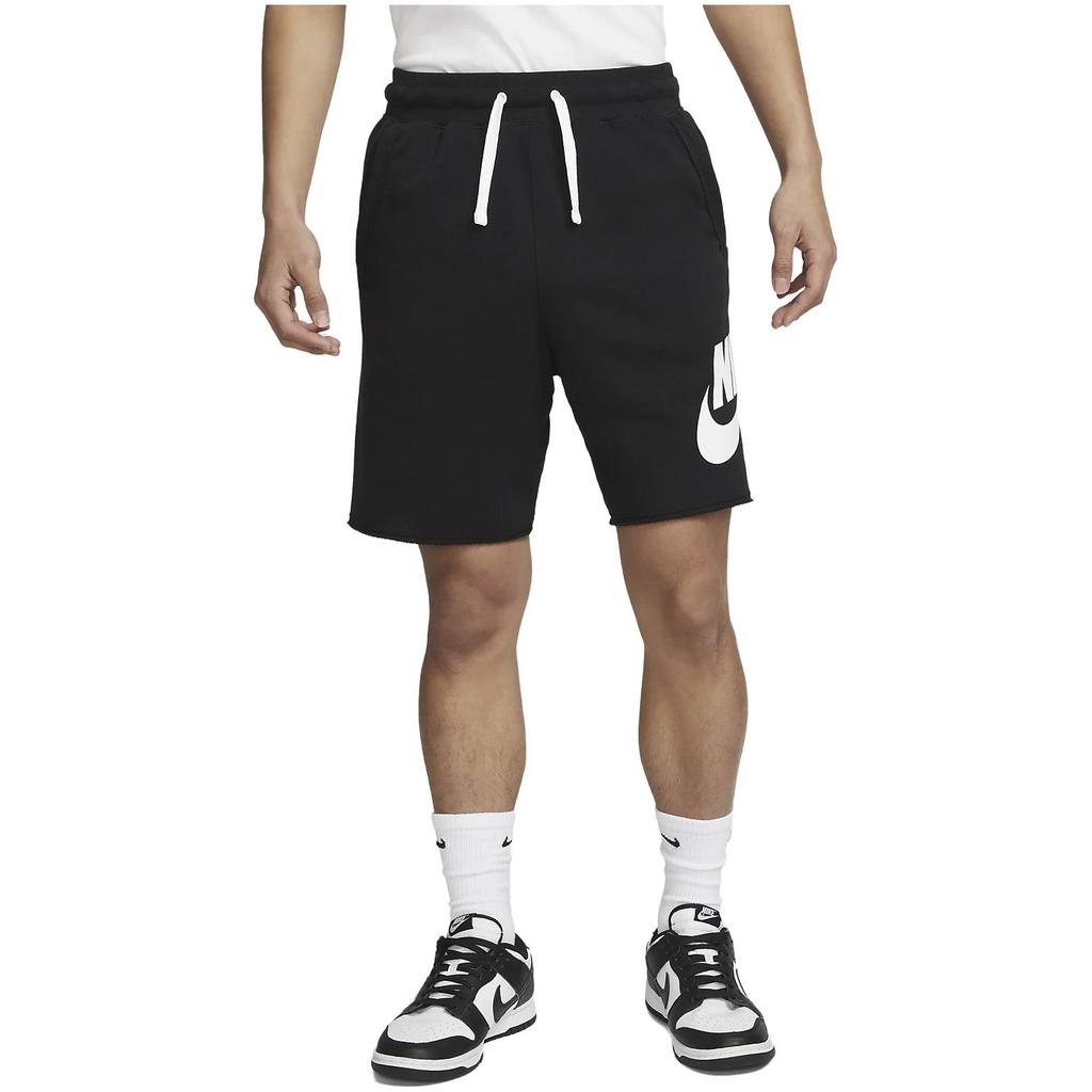 Nike Club Logo Solid Athletic Training Shorts Men Bottoms Black DX0503-010