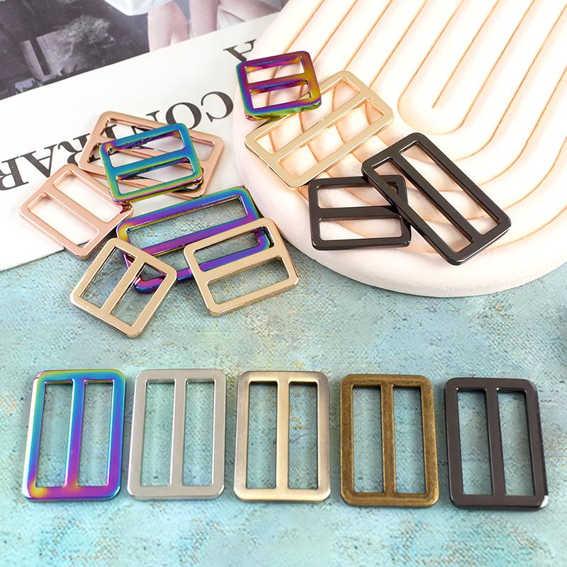 Meetee 20 stuks 20-50mm 16 kleuren metalen gesp webbing verstelgespen tasriem schuifring sluiting DIY leer hardware accessoires