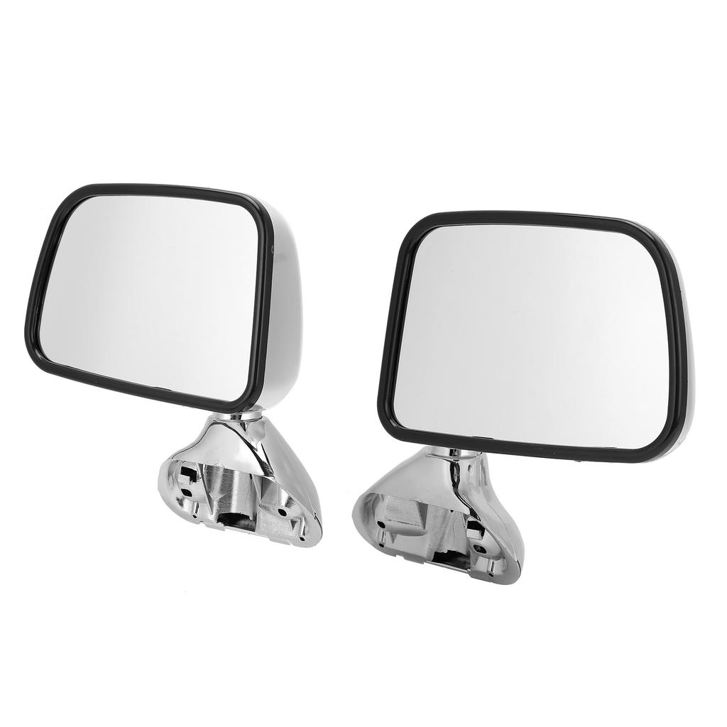 Pair Car Door Rearview Mirror Electroplated Driving Security Fit for HILUX 1988‑2005