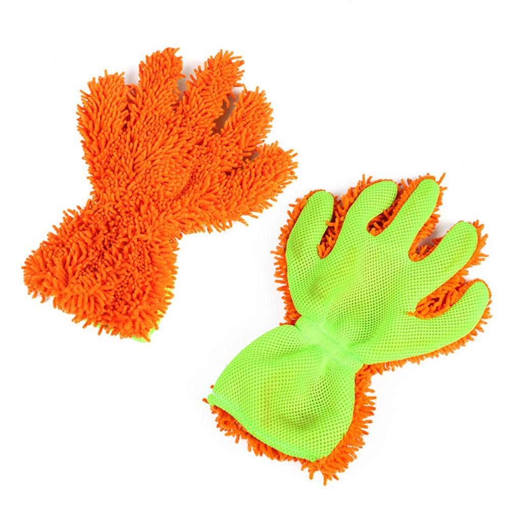 Waterproof Car Wash Gloves Anti-scratch Coral Fleece Car Cleaning Towels Super Absorbent Thick Car Cleaning Glove