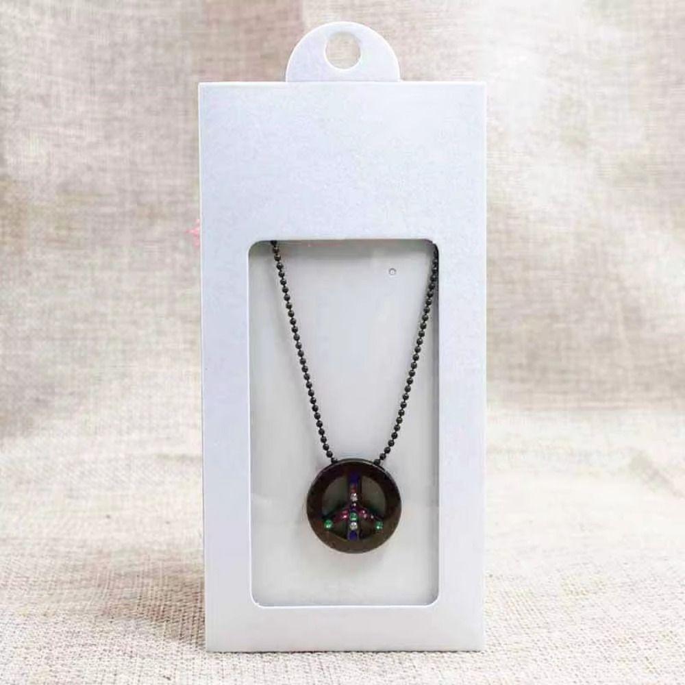 20PCS Gifts Boxes Kraft Paper Jewelry Display Box Necklace Display Card  Valentine's Day