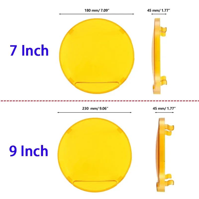 Auxbeam 7 Inch/9 Inch Round LED Driving Light Cover for Truck Pickup Offroad (Only Light Cover)