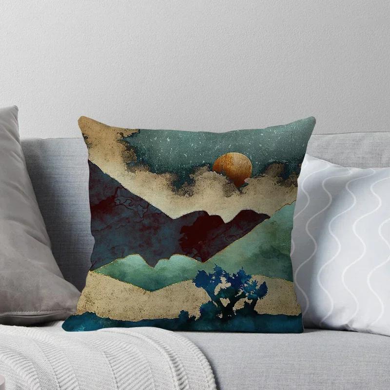 Decorative Home Throw Pillows Case for Waist Cushion Cover Nordic Car Boho Moroccan Print Horse