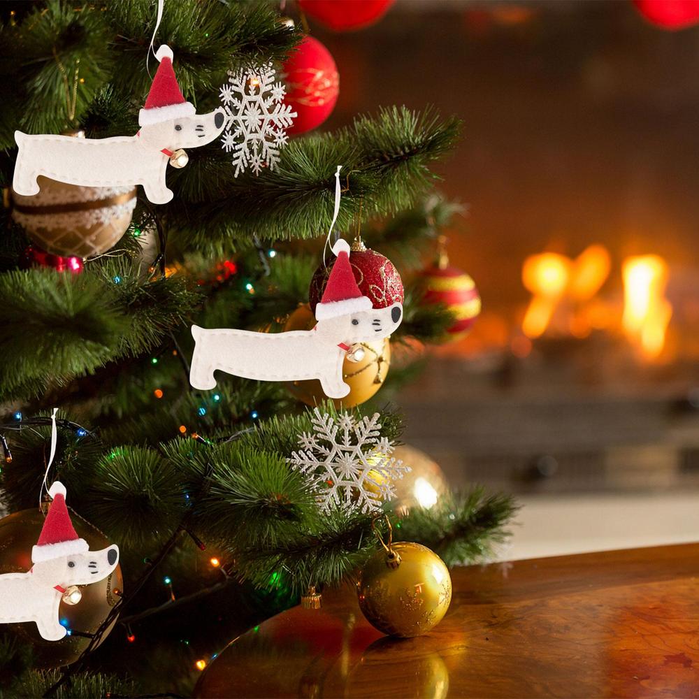 Christmas Tree Dog Pendant Funny Dachshund Decorations Pendants For Holiday Wear Resistant Festive Dachshund Dog Ornaments