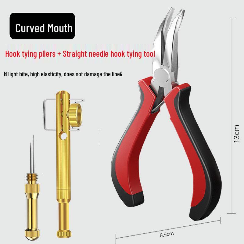 Wielofunkcyjne płaskodziobe szczypce ze stali nierdzewnej do haczyków wędkarskich do ciągnięcia i wiązania żyłki