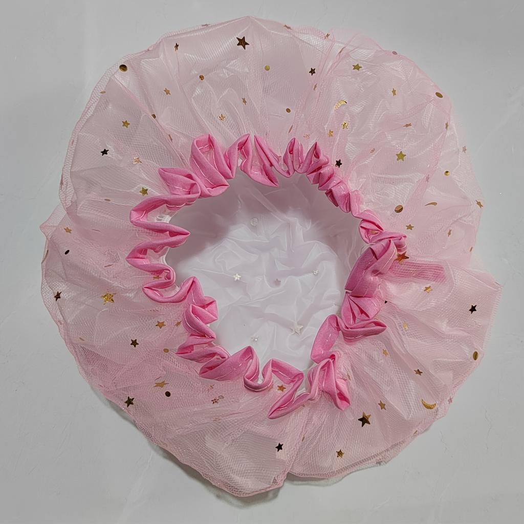 1PC Thickened Double-layer Dust Shower Cap, Household Makeup Kitchen Dust Cap