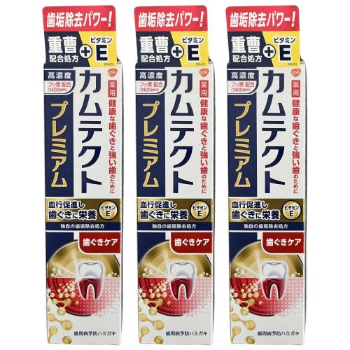 [Set of 3] Camtect Premium Gum Care, 105g x 3 "Highly Concentrated Fluoride (1400ppm)