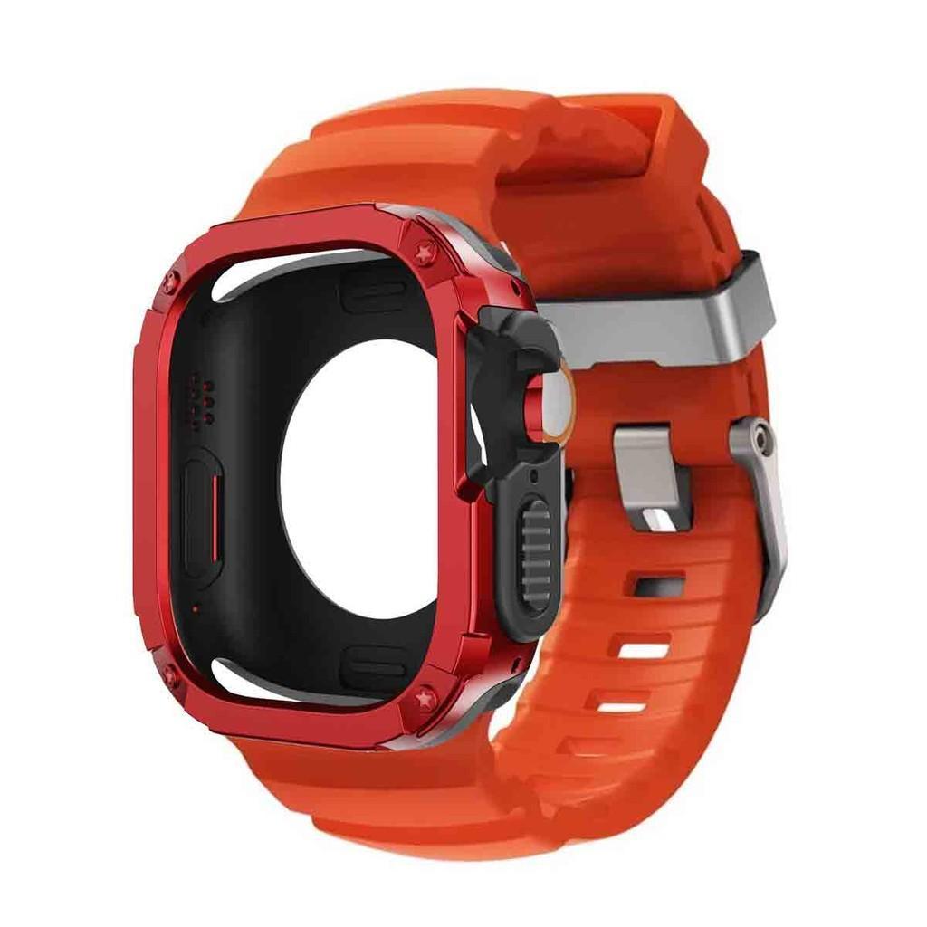 Silicone Strap+TPU PC Case For Apple Watch Ultra 3 2 1 49mm for iWatch Series 11 10 46mm band for Iwatch 9 8 7 6 5 4 45mm 44mm