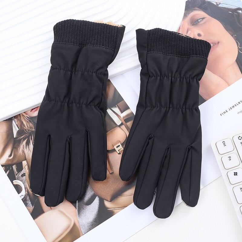 Gloves Women Winter Windproof Waterproof Touch Screen Internal Plush Keep Warm Outdoor Driving Female Ski Gloves