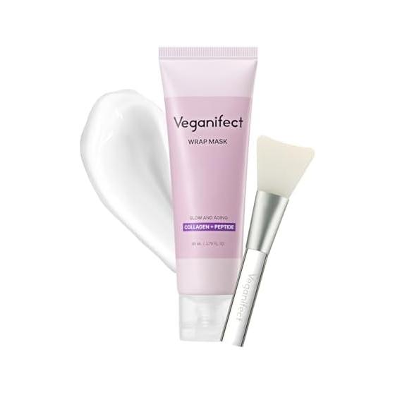 VEGANIFECT (Official Vegan Effect) Collagen Wrap Mask 80ml Face Mask Collagen Pack Wrapping Mask Pore Care Korean Cosmetics