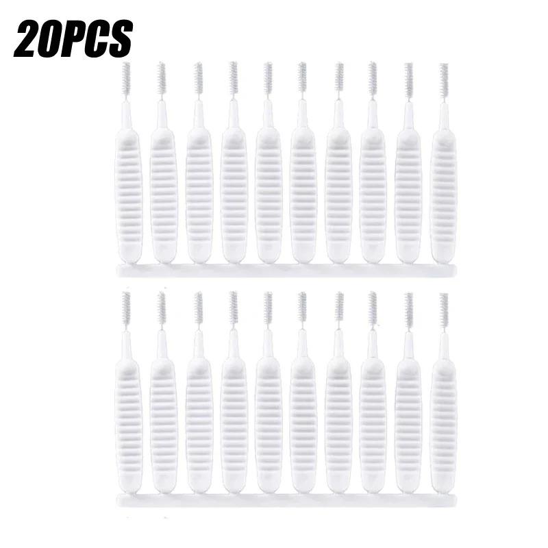 

20-100PCS Shower Cleaning Brush Bathroom Micro Nylon Brush Nozzle Anti-blocking Cleaning Tools Bathroom Accessories 20pcs