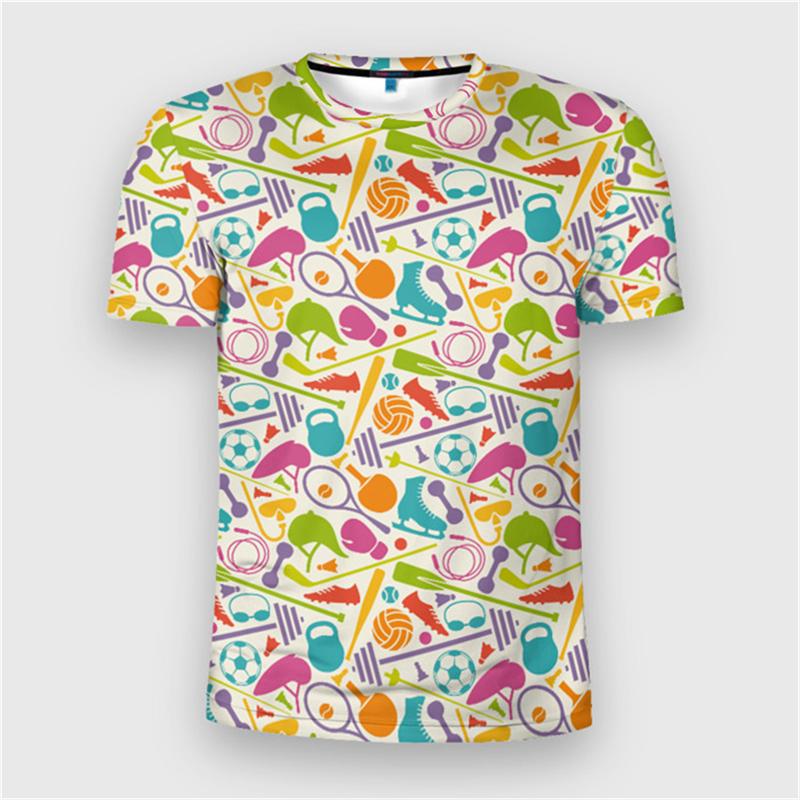 Table Tennis Full 3D Print T-shirt Men Cartoon Graphic Leisure Short Sleeve T Shirts Funny Children Size Ping Pong Sport Tees
