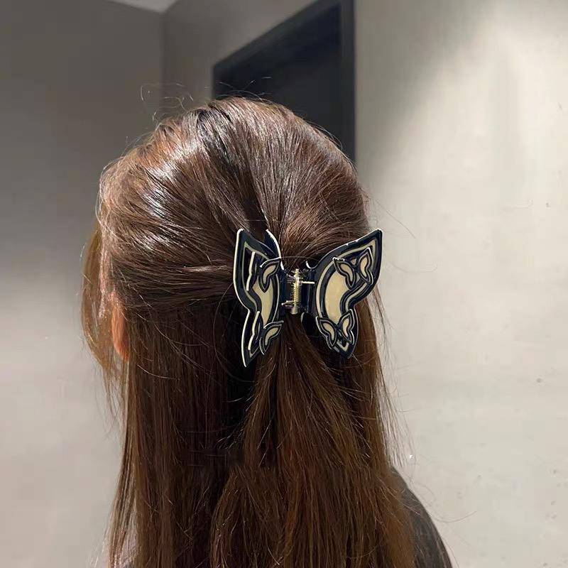 Einfarbige Fee Schmetterling Haarklammer Acetat Süße Prinzessin Schmetterling Krabbe Haarspangen für Frauen Mädchen Haarnadel Haarschmuck