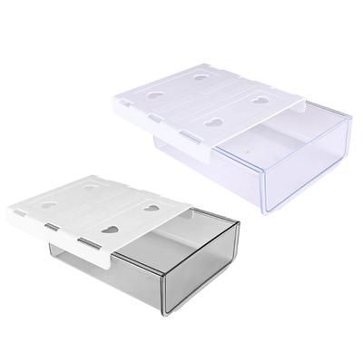 Durable Plastic Concealed Drawer Storage Box Under Desk with Strong Adhesive Drillless Installation for Space Saving Organization of Stationery and