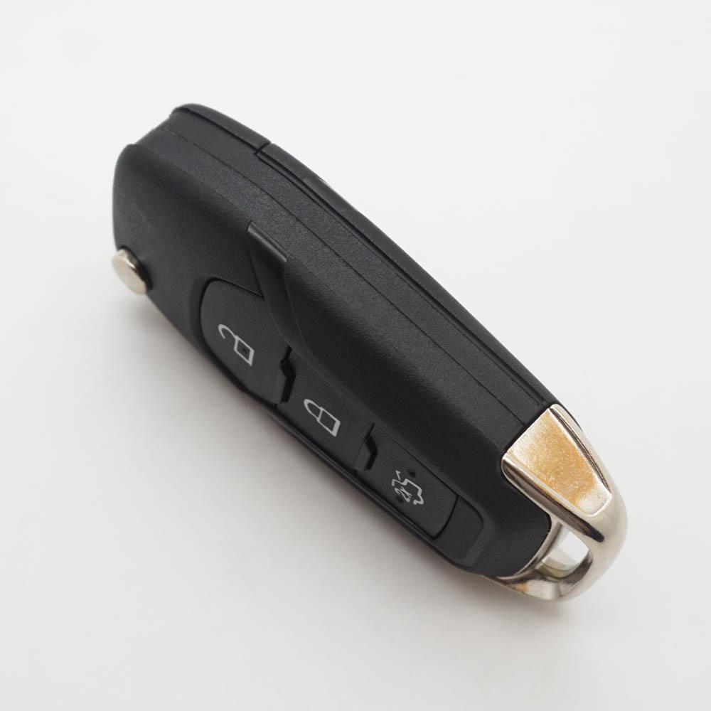 Cocolockey 3Buttons Folding Flip Car Key Shell For Ford Mondeo Mk5 Fiesta Mk7  -  Remote Car Keys Hu101 Fob Uncut S