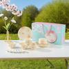 Cherry Blossom Ceramic Tableware: Japanese Bowl & Plate Gift Set