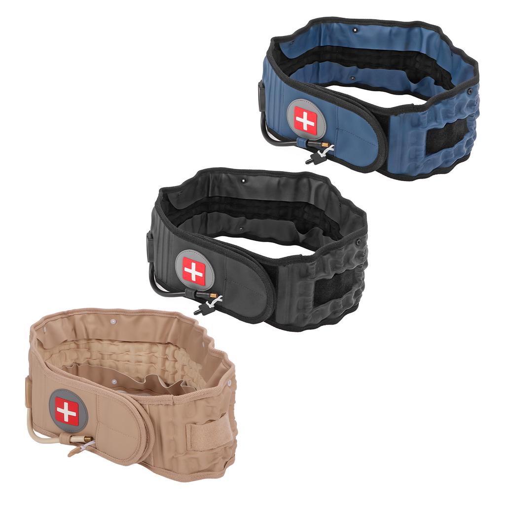 Lumbar Traction Belt Inflatable Improve Pain Back Decompression Belt Lumbar Support with Inflator