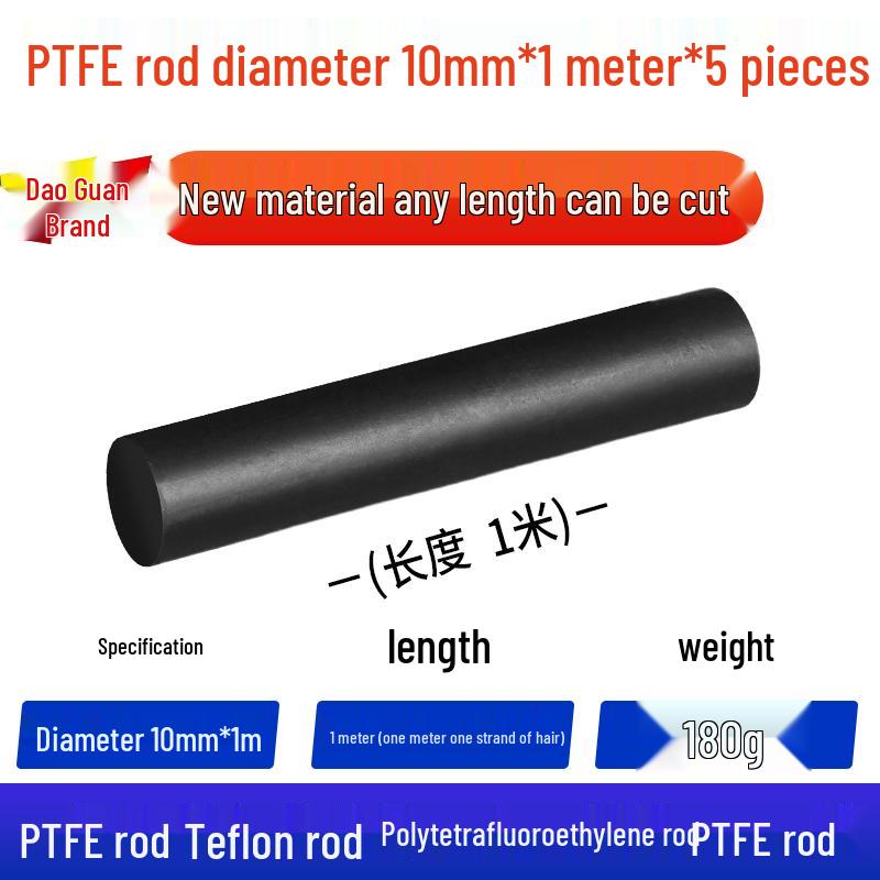 White High-Temperature Resistant PTFE Plastic Rod