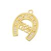 ZHUKOI Western Cowboy Desert Metal Pendant Golden Plated with CZ Stone Jewelry Accessories :VD1757-VD1765