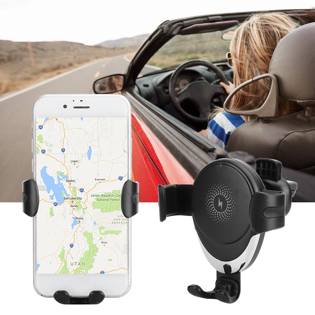 10W Large Power Quick Charging   Outlet Gravity 360 Degrees Rotation High Efficiency Car Bracket Wireless