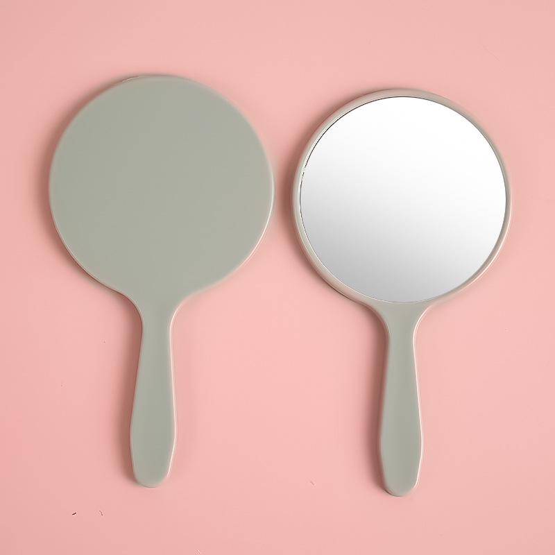 Customizable Cute Mini Handheld Round Makeup Mirror