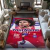 Atletico Madrid Personalized Text Floor Rug Office Rug Suitable for Entryway Balcony Kitchen Playrooms Anti-slip Rug Office Home Decor
