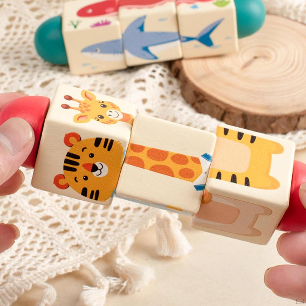 Building Toy, Preschool Educational Toys, Wooden Game, Puzzle Game for Toddlers Ages 1-3