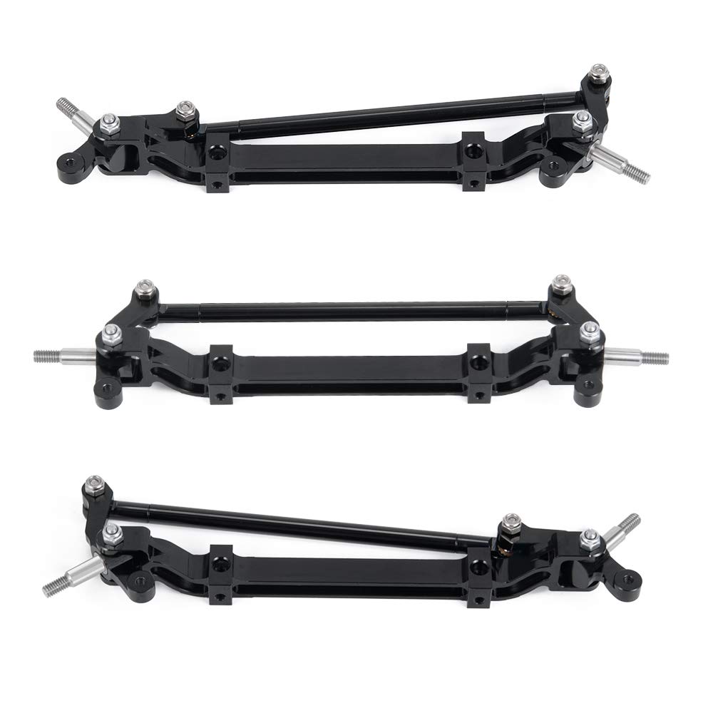 TRZX Aluminum Front Steering Wheel Axle for 1/14 RC Tamiya Tractor Truck Upgrade Parts