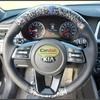 Black Forged Carbon  Leather Hand-stitched Steering Wheel Cover for Kia Forte Seltos Optima Ceed 3 Proceed Xceed Optima 5 Cerato