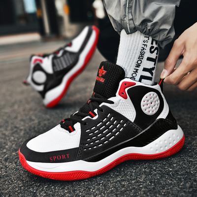 Large Size Student Actual Combat Sneakers Non-slip Shock Absorption High Top Sneakers Youth Basketball Shoes