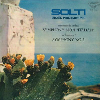 LP Record GEORG SOLTI, ISRAEL PHILHARMONIC OR - Mendelssohn: Symphony No. 4 / Schub SLC1228 LONDON Japan Classical Used