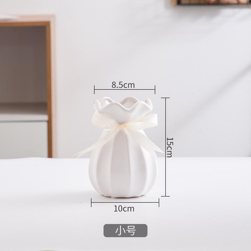 

15-20.5cm Porcelain Colored Glaz Vase Nordic Flower Arrangement Flower Ware Water Storage Flower Shop Home Table Decoration Gift