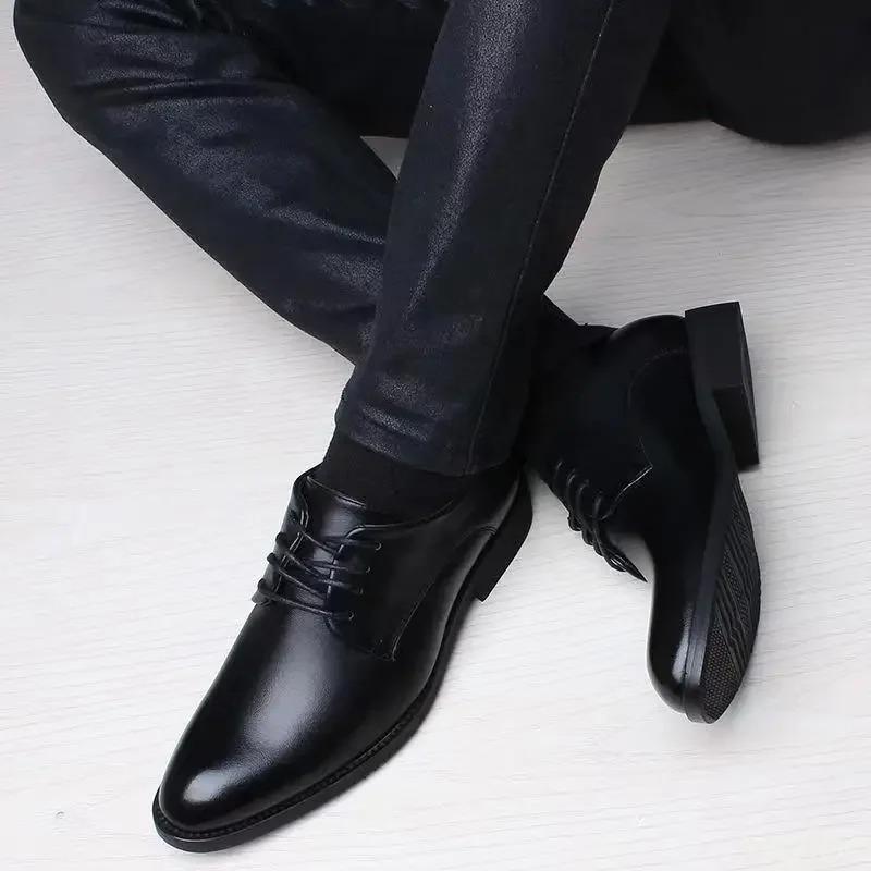 2026 New Fashiable Versatile Men Shoes Heightening Shoes Spring British Casual Business Flats Casual Comfortable Shoes