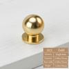 Gold Cupboard Knob Round Drawer Door Handle Simple Cabinet Drawer Knob  for Home